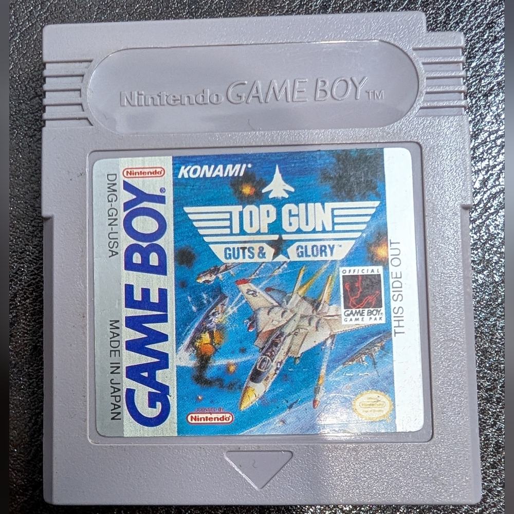 Nintendo Game Boy Top Gun: Guts & Glory Cartridge - Gray